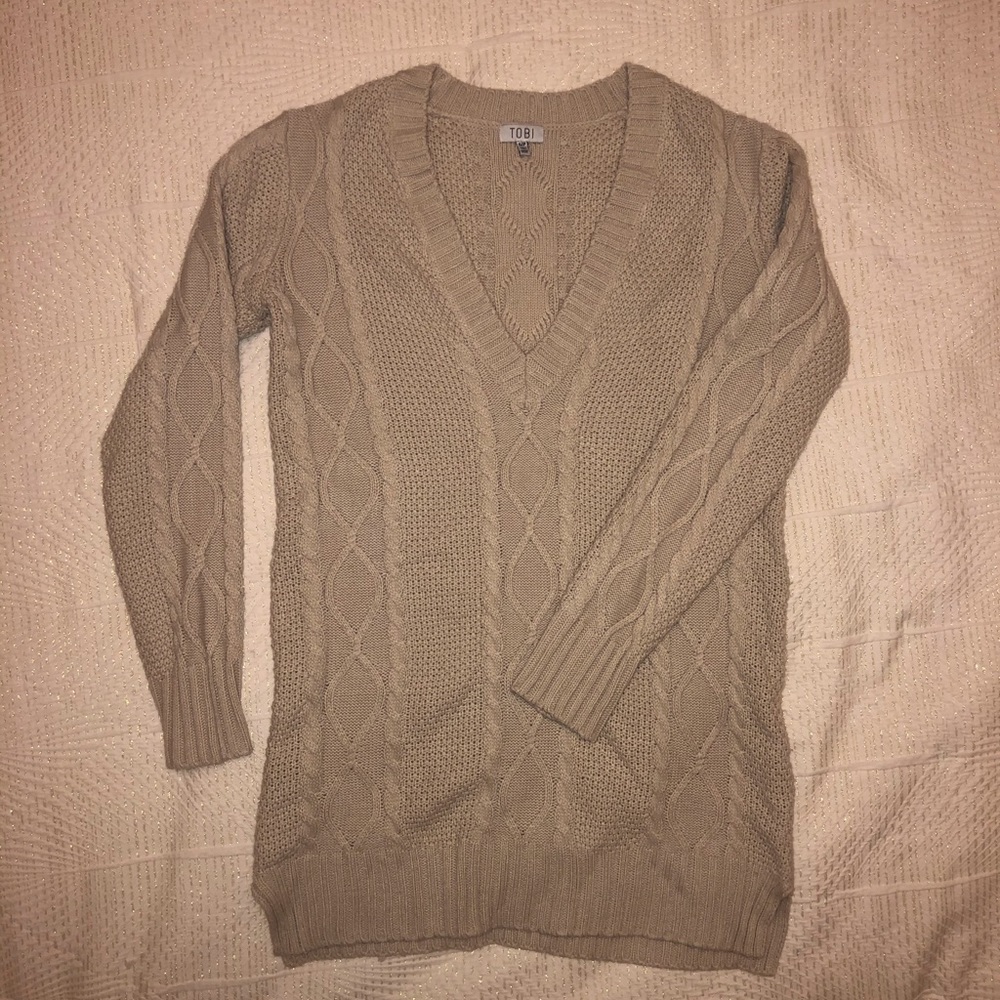 Knit sweater dress